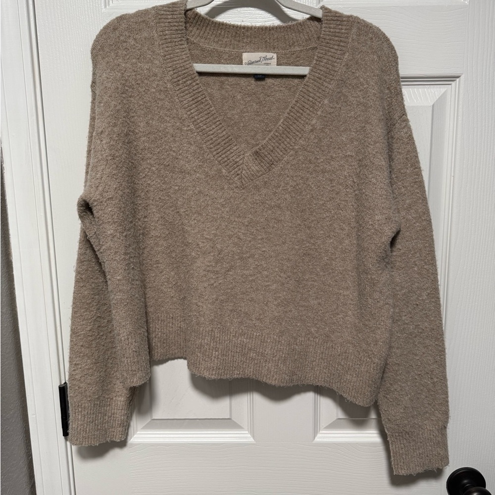 Universal Thread V-Neck Sweater in Brown